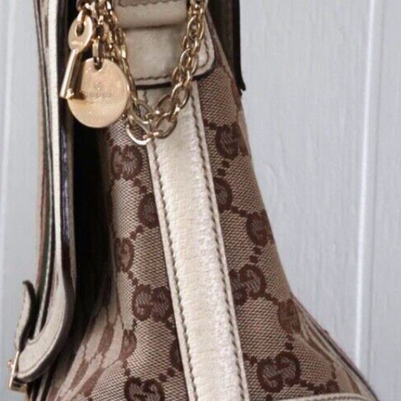 Auth Gucci Sherry Line GG Pattern Bag Canvas 💝 - Picture 7 of 8
